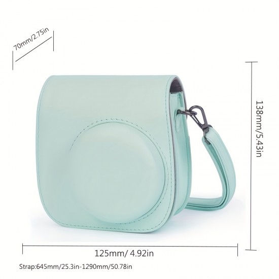 Instax Mini 11 Camera Case ,PU Leather Bag With Pocket And Adjustable Shoulder Strap Without Camera Instax Mini 11 Camera Case ,PU Leather Bag With Pocket And Adjustable Shoulder Strap Without Camera