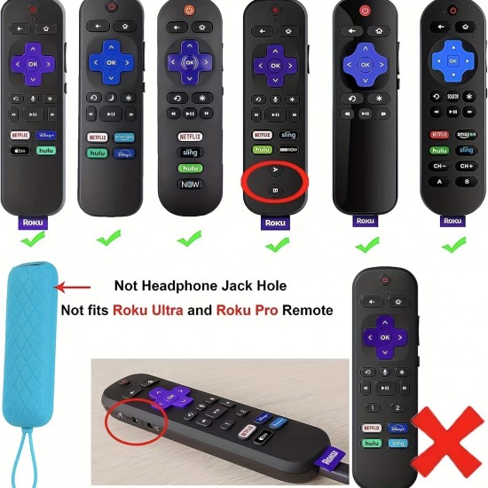 Remote Cover for Roku TV Remote Control, Battery Cover for TCL Hisense Roku TV Steaming Stick 4k 4K+ Roku Voice Remote Remote Cover for Roku TV Remote Control, Battery Cover for TCL Hisense Roku TV Steaming Stick 4k 4K+ Roku Voice Remote