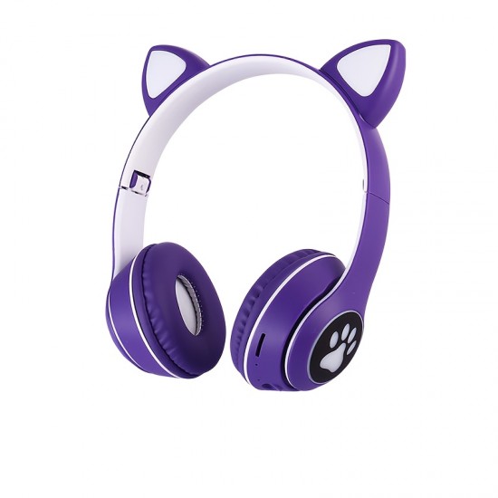 Wireless Headphones With Mic, Led Light Up Cat Over Ear Wireless Headphones For IPad/Tablet/PC/School, Birthday Gifts For Girls Wireless Headphones With Mic, Led Light Up Cat Over Ear Wireless Headphones For IPad/Tablet/PC/School, Birthday Gifts For Girls