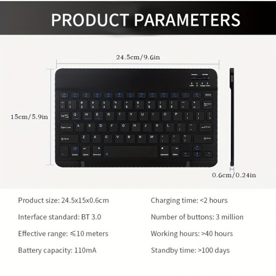 Wireless Keyboard And Mouse Set, Mini Portable, Mute Keyboard Charging, Suitable For IPad, Tablet, Laptop, Office Computer Keyboard Wireless Keyboard And Mouse Set, Mini Portable, Mute Keyboard Charging, Suitable For IPad, Tablet, Laptop, Office Computer Keyboard